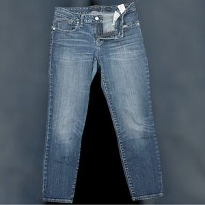 Lucky Brand Low Rise Crop Lolita Women's 6/28 Skinny Raw Hem Stretch